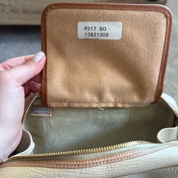 Dooney & Bourke Classic Cream Leather Crossbody Bag - Picture 9 of 14